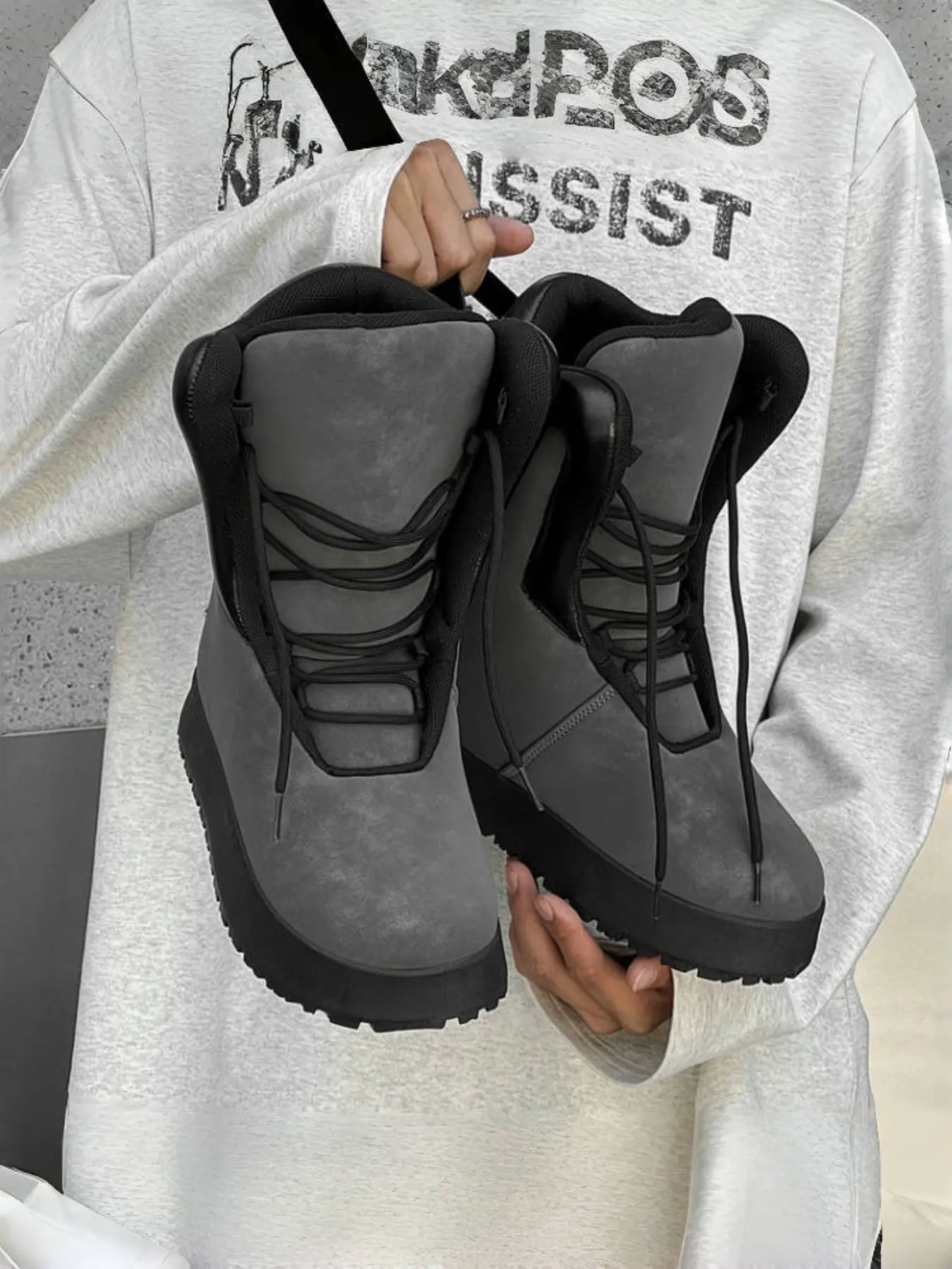 Men's High-Top Boots, Breathable PU Leather Upper, Durable Rubber Sole, Casual Style, All Season Wear, Comfortable & Warm Design, Footwear Boot