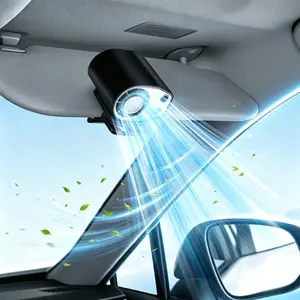 【SummerSurvivals】JOYTUTUS 2026 Mini Clip-On Car LCD Fan, Car Plug-in Back Seat Fan, 2-in-1 Handheld Pocket Fan, Portable Cool Tech Gadgets, Anywhere Adjustable Compact for Stroller, Vehicle Use-summerwins