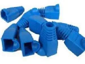 New 1000 Pcs Lot blue CAT5 CAT5E CAT6 RJ45 8P8C Plug Connector End Cap Boot