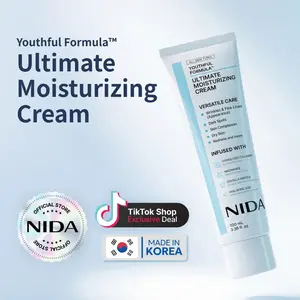 NIDA Youthful Formula Ultimate Moisturizing Cream (100mL) / Collagen, Niacinamide, Centella Asiatica, Hyaluronic Acid / Wrinkles, Dark Spots, Skincare Hydrating Daily Moisturizer Moisture Hydrate