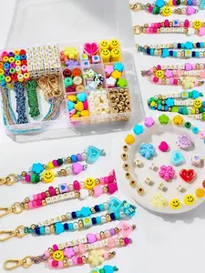 421pcs Women's Bead Keychain Making Kit, Acrylic Heart Star Letter Bag Beads, DIY Keychain Pendant Craft Supplies, Jewelry Accessories, Diy Kits, Beads For Crafts, Acrylic Bead Mix, Letter Charms
