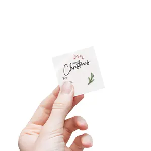 Christmas Gift Tag Sticker Rolls, Holiday Label Stickers, Seasonal Party Tags, Decorative Wrapping Labels, Customizable Stickers