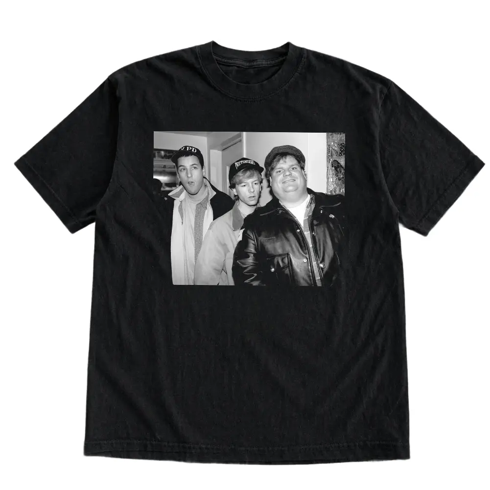 Chriss Farley David Spade Adam Sandler T-shirt, Vintage Comedy Movie Graphic Tee, 90s Vintage Shirt, Meme Graphic Tee, Gift For Boyfriend Menswear Top Streetwear, Gift For Men Women, Trending T-shirt