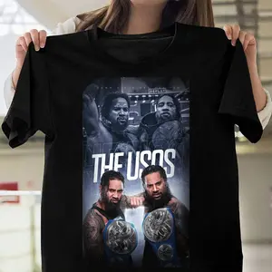 The Usos Black T-Shirt – Tag Team Wrestling Casual Fanwear