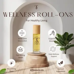 TheSourceDTC Wellness Joint Relief Roll-Ons for Easy Comfort & Mobility - Natural Ingredients & Fast Acting Relief - Daily Wellness Support - Nourishing Base Formula