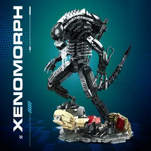 Science Fiction Movie Same Style Battle Alien Building Block Set - 882+ Particles | Collector's Edition MOC Building Block Home Office Decoration Display Model
