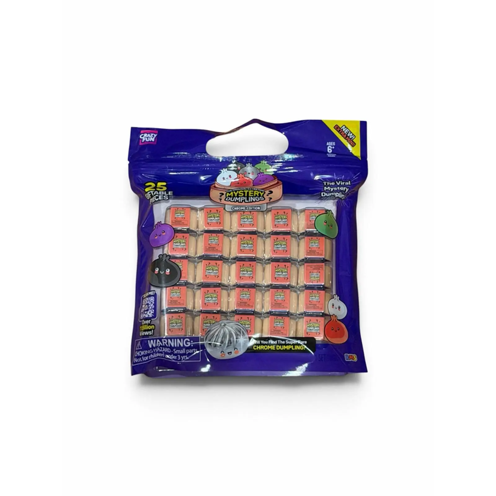 RMS Halloween Mystery Dumplings-Chrome Edition-25 Adorable Mini Squishies Individually Wrapped- AUTHENTIC!