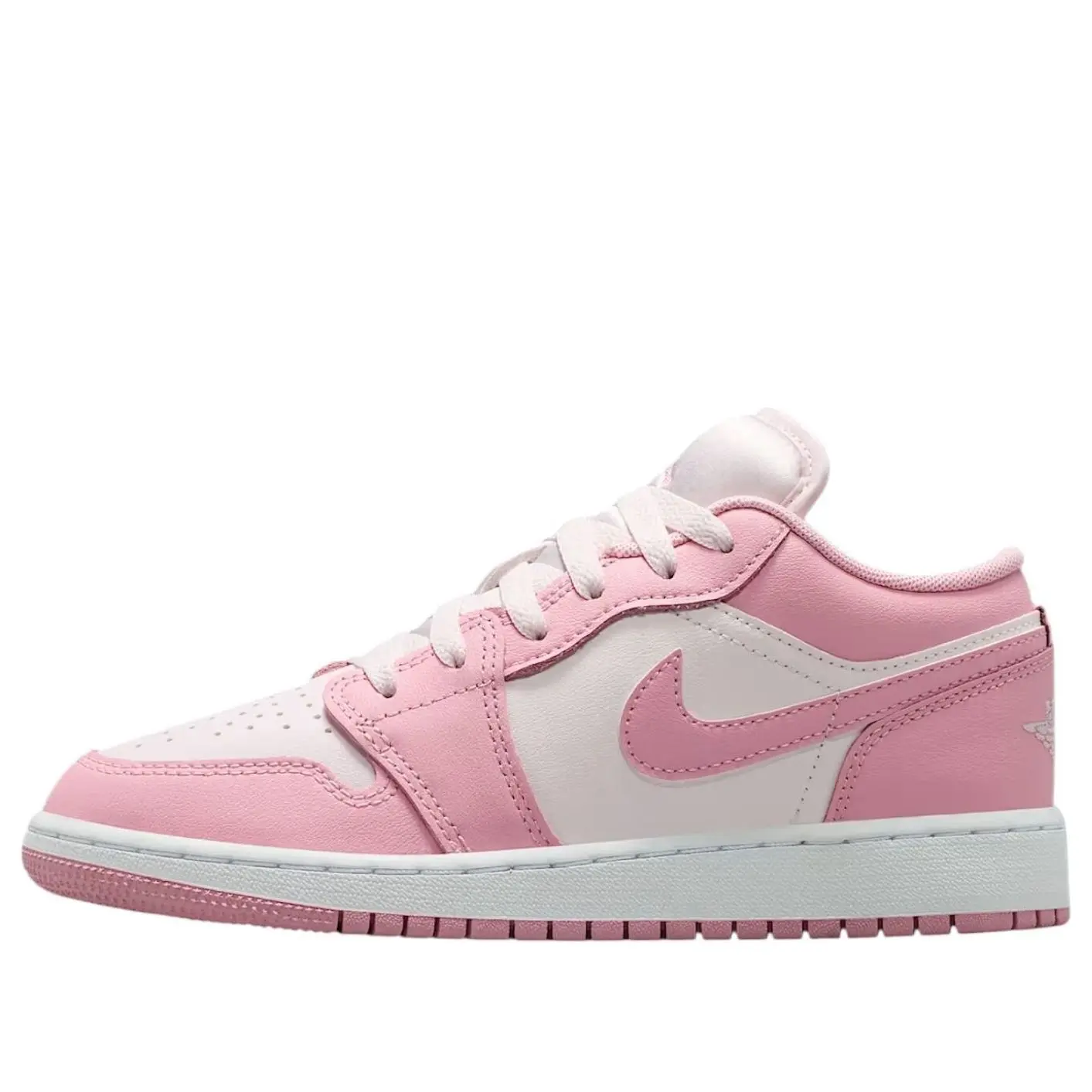 Nike Air Jordan 1 Low Medium Soft Pink White 553560-614 GS & Women's Fashion Sneaker New