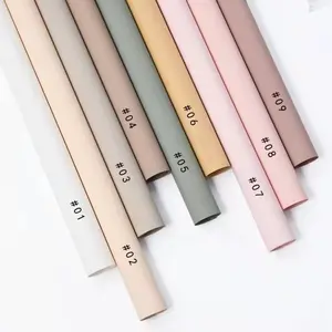 Extra Thick Flower Wrapping Paper, Waterproof, 24″x 24″, 10 sheets per pack, Matte Pastel Colors,