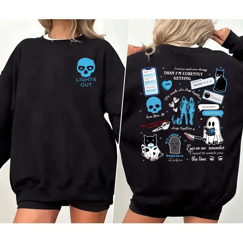 Lights Out Navessa Allen Doubled-Side Sweatshirt, Navessa Allen Shirt, Dark Romance & Bookish Merch, Smutty Readers Tee, Hoodie, Gift for Book Lovers