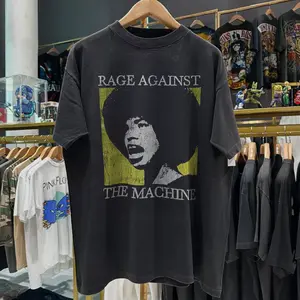 90S Rage & Resist 'Ratm X Angela Davis' Graphic T-Shirt - Design & Printed In The USA
