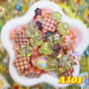 Rainbow-Daily New Arrivals |Acrylic Bead Mix for DIY Craft Beadable Pen Bracelets Phone Charms Necklaces Versatile Use