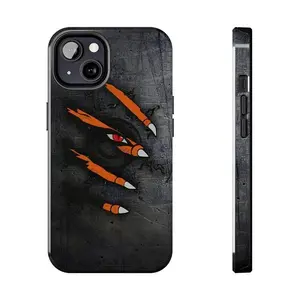 Naruto Nine Tails Claw Phone Case  Red Eye Orange Claw Mark iPhone Cover  Anime Fox Demon Gift  For iPhone 17 16 15 14 13 12 Pro Max