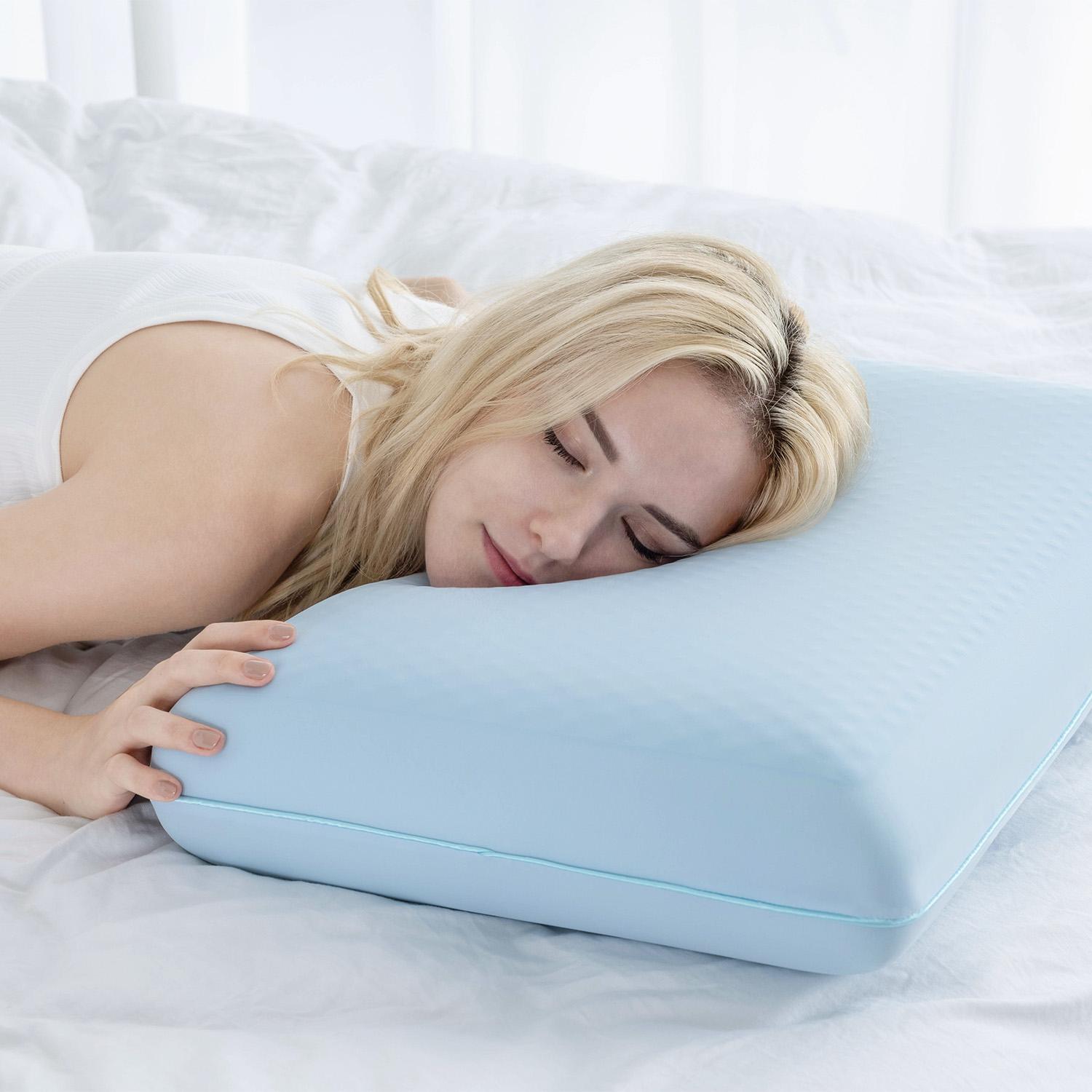 Outdoorfun EGO Cooling Gel Pillow with Memory Foam, for Hot Sleepers, Queen, 1 Count (Pack of 1)