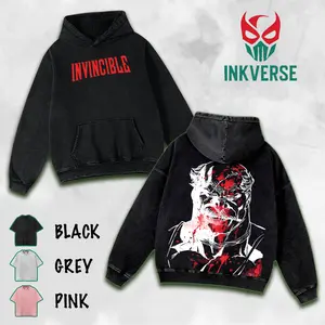 Conquest Invincible Comic TV Series Cartoon Washed Tshirt, Comics Sweatshirt, TV Show Comics Shirt Menswear Top Vintage Washed T-Shirts, streetwear graphic tee lover