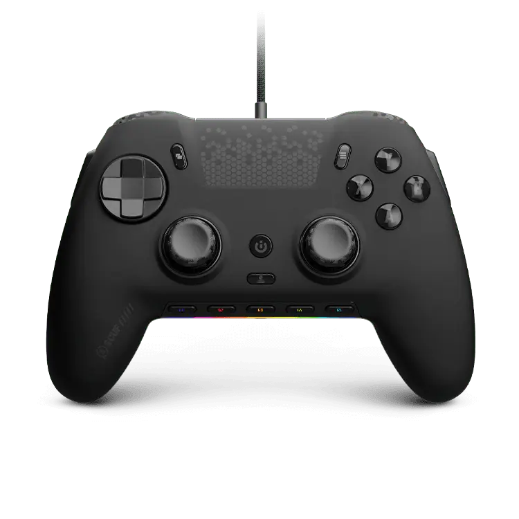 SCUF Envision Wired PC Controller - Black | Hall Effect Thumbsticks, 5 Programmable G-Keys, 4 Remappable Paddles, Omron Switches