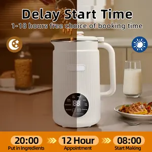1.2L Nut Milk Machine, Electric nutmachine,Household KitchenAppliances,9 intelligent menus, Quietwithout disturbing with 12 Hours Timer/Auto-clean