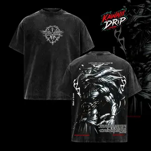 Divine General Mahoraga Anime T-Shirt, Ten Shadows Shikigami Graphic Tee, Dark Curse Spirit Manga Shirt, Vintage Washed Oversized Anime Streetwear, Ritual Wheel Symbol Art, Unisex Heavy Cotton Graphic T-Shirt, Dark Fantasy Anime Tee, Gift for Jujutsu Fans