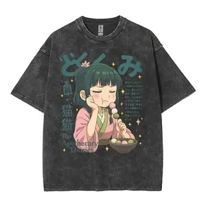 SDScMao Mao's Apothecary Diaries Anime Washed T-shirts Remedies Medicine Cartoon T Shirt Men Women Clothing Fashion Aesthetic Tshirt, Oversize Shirt, Vintage Outfit, Gift for fan, for him, for her 5YX