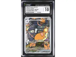 2025 Pokemon #202/182 Team Rocket's Raticate Destined Rivals CGC 10