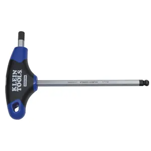 KLEIN TOOLS JTH6M8BE 8 mm Ball End Hex Key with Journeyman T-Handle, 6-Inch