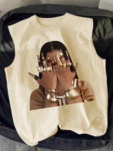 Men's Sleeveless Round Neck Tank Top, Fashionable For Summer, Casual Tops for Streetwear