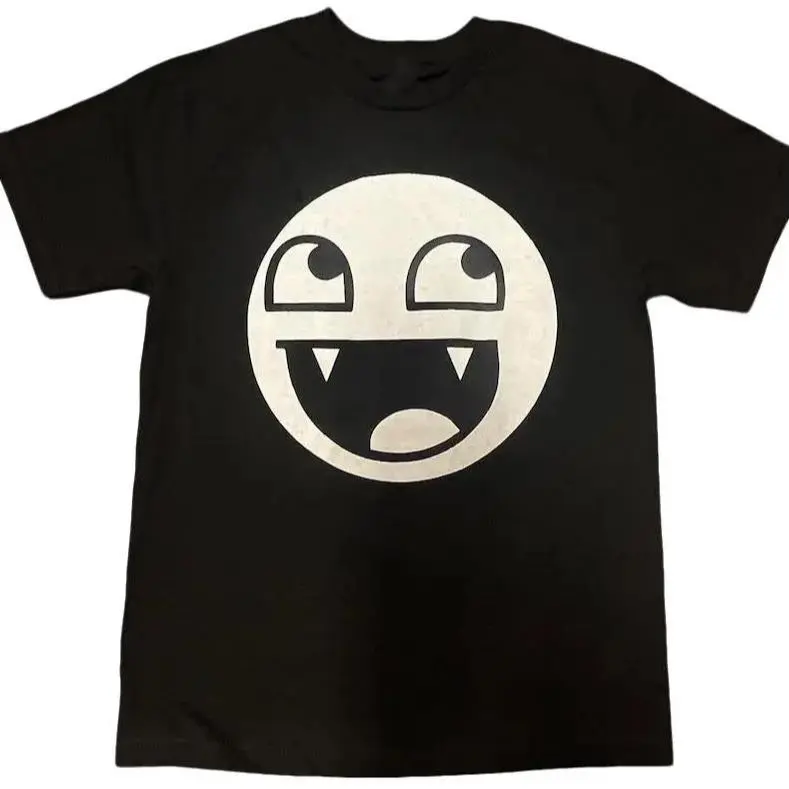 Epic Face Vampire Graphic TShirt, Grunge Y2K Emo Goth Roblox Tee, Funny Meme Hot Topic Invader Zim Domo Kun Gains Parody, Unisex Shirt, Cotton Menswear Streetwear Casual Tropical