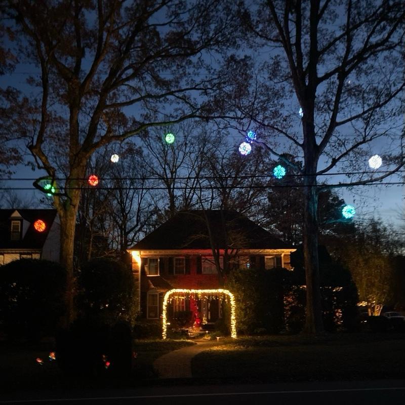 Globe and Glow Warm Incandescent 12″ Christmas Light Balls – Handmade Yard and Porch Decorations for Festive Nights