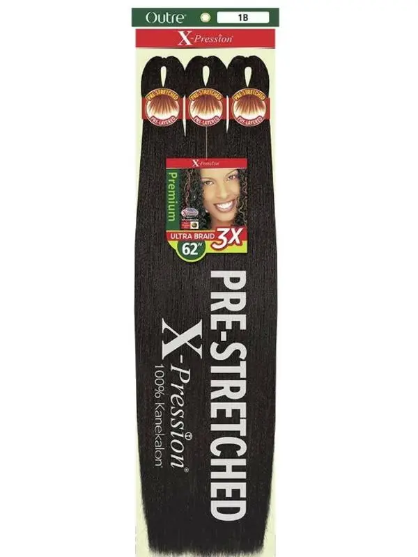 X-Pression 3X Pre-Stretched Braid 62" (1 PACK) X-Pression 3X Pre-Stretched Braid 62" (1 PACK)