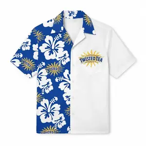 Print Tw!sted Tea Summer Beach Hawaiian Shirt Men Women, Casual Short-Sleeve Hawaiian Shirt with Oceaed Hawaiian Shirt, Vintage Summer Shirt, Casual Summer Shirt, Gift for Men Womenn-Them