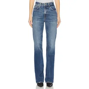 GRLFRND Melanie High Rise Boot Cut Jeans in Los Feliz