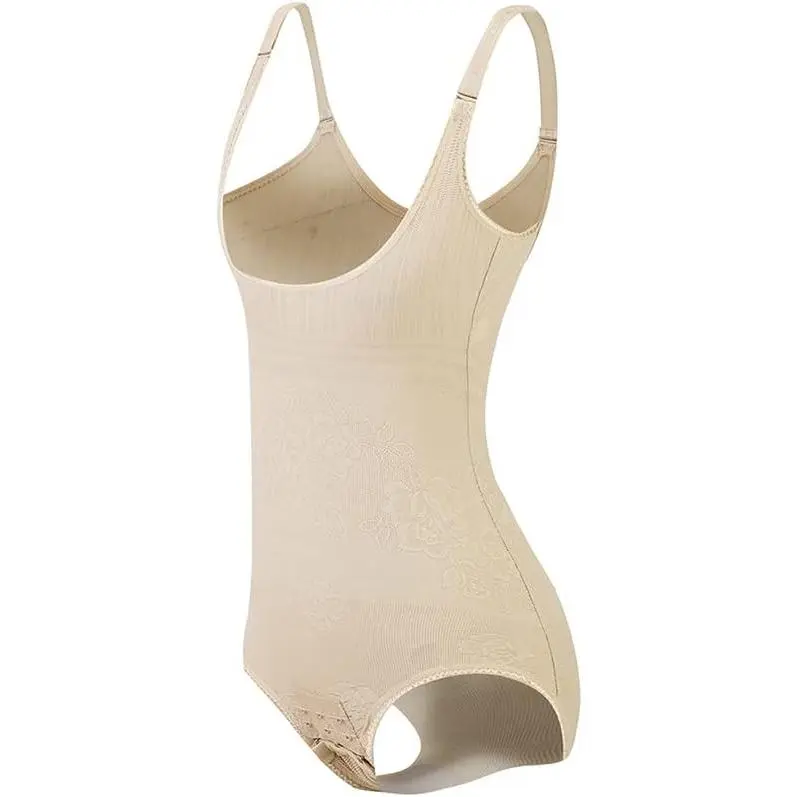 Women's KSKshape Seamless Open Bust Shell Bodysuit - Everyday Smooth, Breathable, Adjustable Firm Control Shapewear
