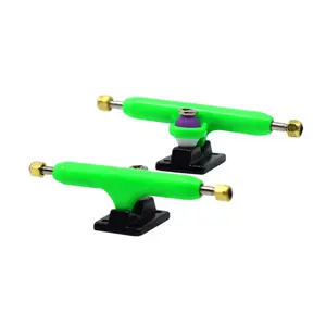 Prodigy Pro Inverted Fingerboard Trucks, 34mm - Lime Green & Black Colorway
