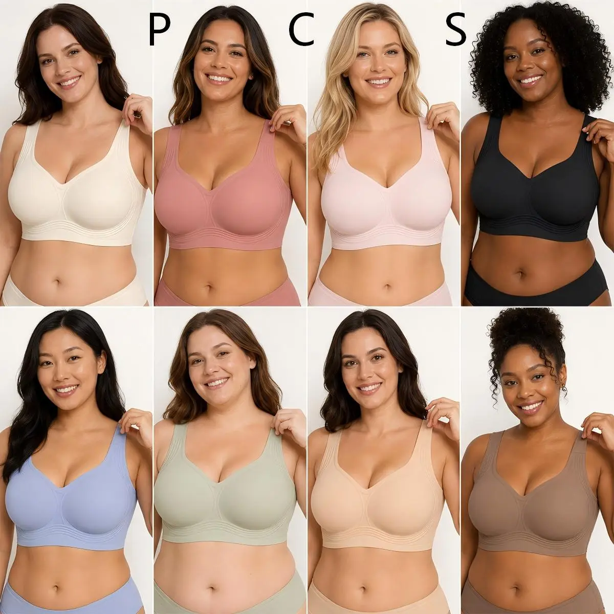 JOGWAVE women’s wire-free bra, full coverage, unlined, everyday bra, comfortable wireless padded design, push-up shaping bra pads, cup booster design, seamless lift bra, suitable for all seasons, push-up bra, women’s clothing, unlined bra, wireless linger