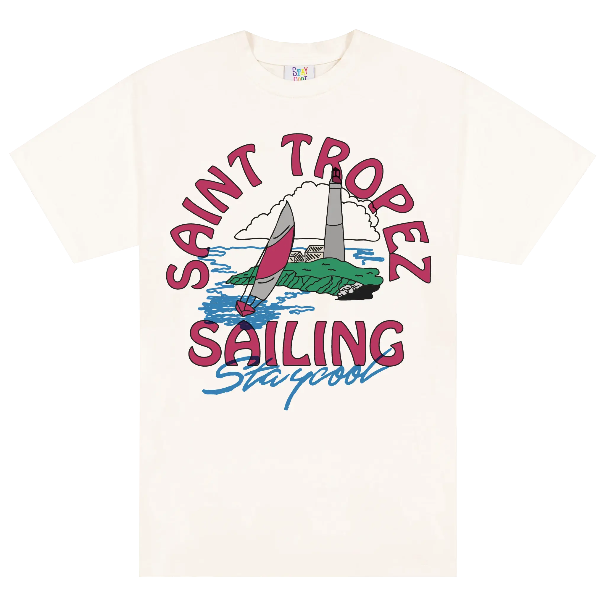 St. Tropez Sailing Tee (Off-White)