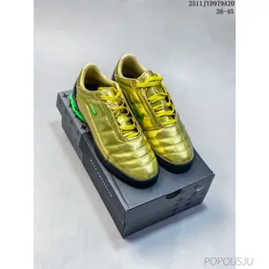Gold Total 90 Shox Secutor Magia fashionable, durable, non-slip, comfortable, trendy, retro, lightweight training and soccer Football shoes