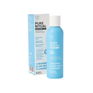 [RUBY VIBE CO] Ceramide Glow Body Cleanser with 2% Salicylic Acid Gentle Exfoliating Hydration for All Skin Types