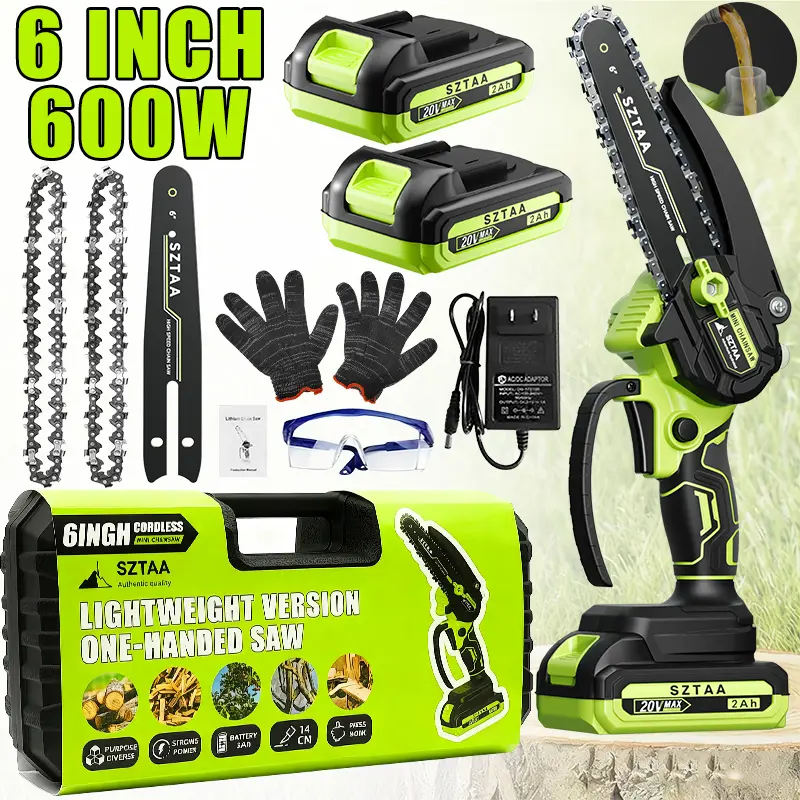 Green 6'' Hand Saw | 2 Battery Included