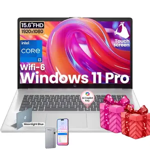 HP 15.6 Touchscreen Laptop Computer - 32GB RAM, 512GB SSD, Windows 11 Pro, FHD Anti-Glare, Intel Core i3-N305, Intel UHD Graphics, Copilot AI, Long Battery Life, Business Laptop for Work & Students,Bundle Accessory