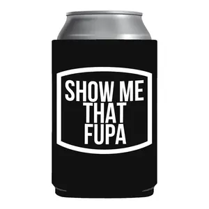 Show Me That Fupa beer can holder sleeve party boating gift White Elephant Gift Gag Gift Can Coolie Drinkware Mug Tumbler Cup Bottles Portable