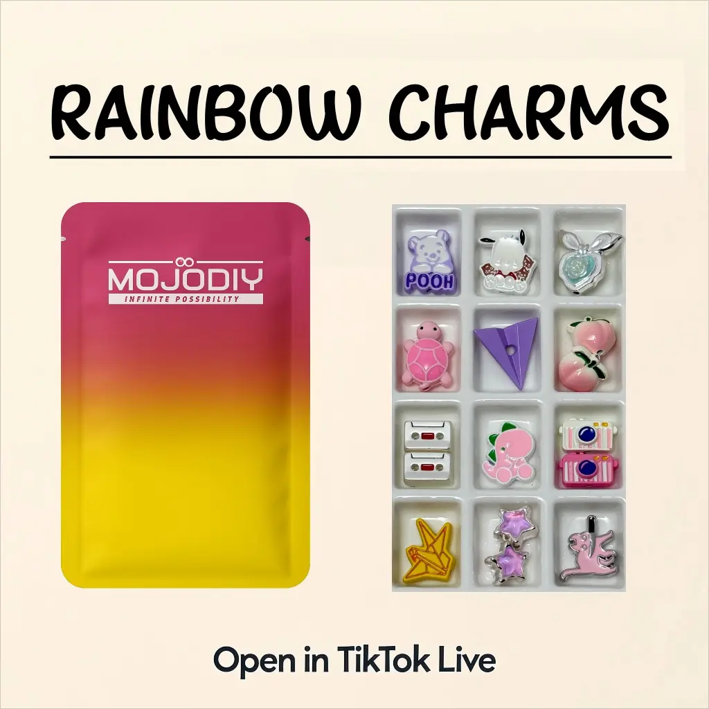 【JOJO】Rainbow Charm Bags for DIY- TikTok Live Opening 【JOJO】Rainbow Charm Bags for DIY- TikTok Live Opening