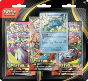 Pokemon TCG: Mega Evolutions 3-Pack Blister (Styles may vary)