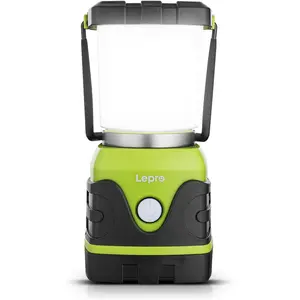 LE 1000LM Battery Powered LED Camping Lantern, Waterproof Tent Light with 4 Light Modes, Camping Essentials, Portable Lantern Flashlight for Camping, Emergency Light, Power Outages, Not Rechargeable 1 year.