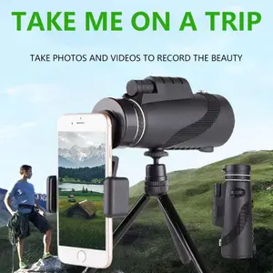 80x100 High-Definition High-Performance Adult Single-Tube Telescope with Compass Smartphone Adapter Tripod FMC Lens Waterproof Design Ideal for Hunting Bird Watching Travel Camping Hiking Concerts Perfect Holiday Gift