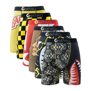 (gift)6Pcs Men Underwear Boxers Breathable Man Swimming Underpants Plus Size Print Mens Panties Trunks Sexy Men's Boxershorts Menswear Brief(Sports & Outdoor)
