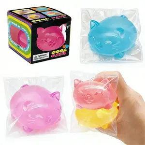 2pcs Taba Squishy - Four-Color Cat Squeeze Toys, Slow-Rising Textured Toys/Office Desk Decor/Easter Basket Fillers/Classroom Rewards/Children's Toys, Stress-Relief Squeeze Toys for Christmas/Children's Day/Halloween/Birthday Party Gifts