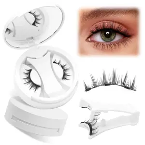 Magnetic Eyelashes with Applicator, 1 Box Reusable Natural Look Eyelash Extensions, Eye Makeup Product for Women & Girls, Cosmetic False Lashes, Cosmetic