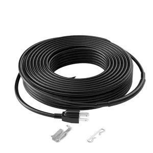 VEVOR Self - Regulating Pipe Heating Cable, 12FT 5W/FT Heat Tape for Pipes, Roof Snow Melting De - icing, Gutter and Pipe Freeze ProtectionVEVOR Super Brand Day