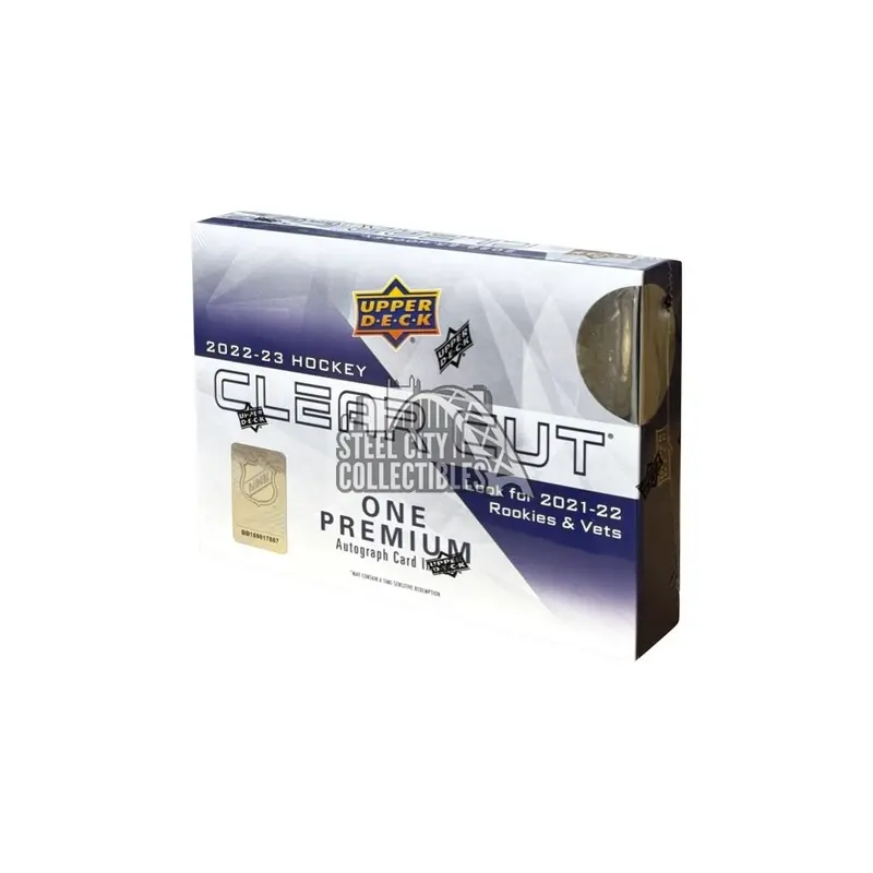 2022-23 Upper Deck Clear Cut Hockey Hobby Box