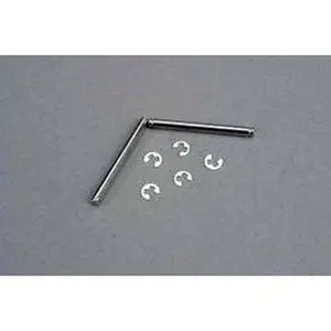 TRA 3740 TRAXXAS 3740 Suspension pins, 2.5x29mm (king pins) w/ e-clips (2) (strengthens caster blocks)